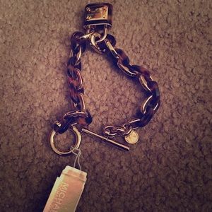 Michael kors tortoise bracelet with lock
